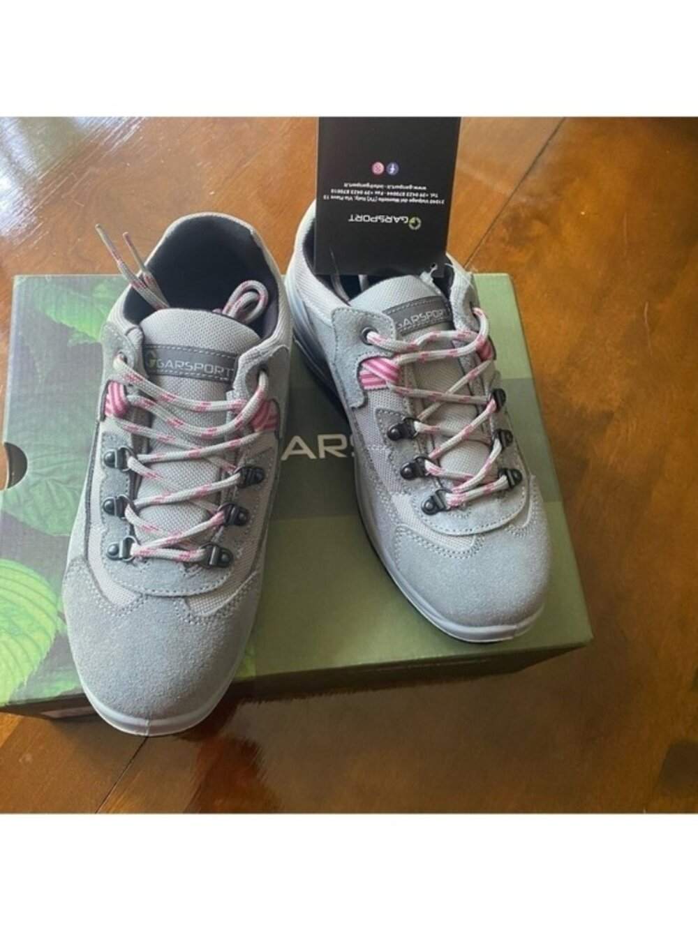 GARSPORT Women’s Grey Suede Sneakers size 8 Atletic Shoes Comfort Sports New